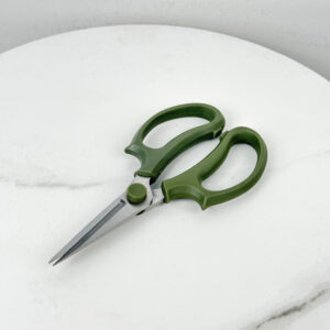 مقص تقليم أوراق النباتات باللون الأخضر